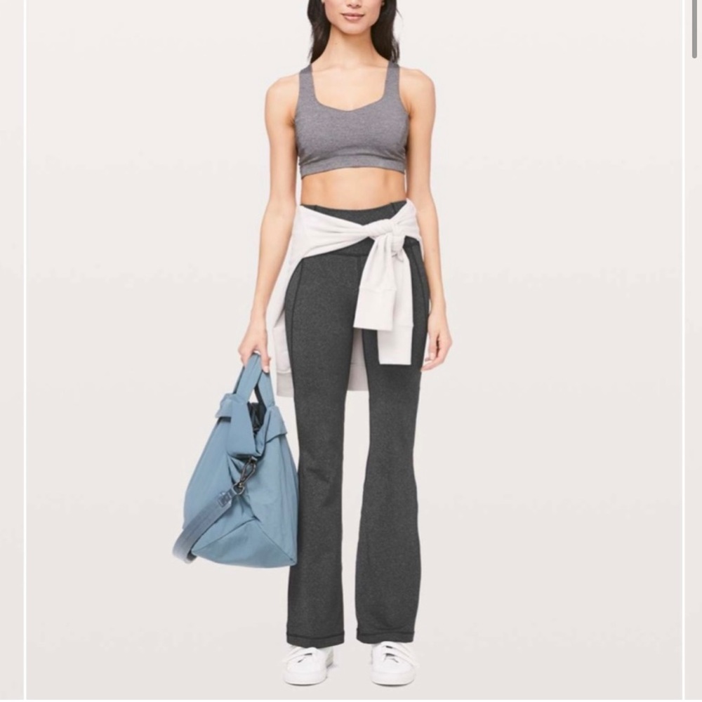 Lululemon Groove Pant Flare *Full-On Luxtreme Heathered Black Size 4, 25”